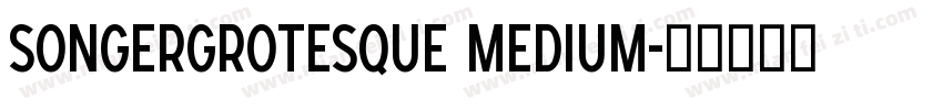 SONGERGrotesque Medium字体转换